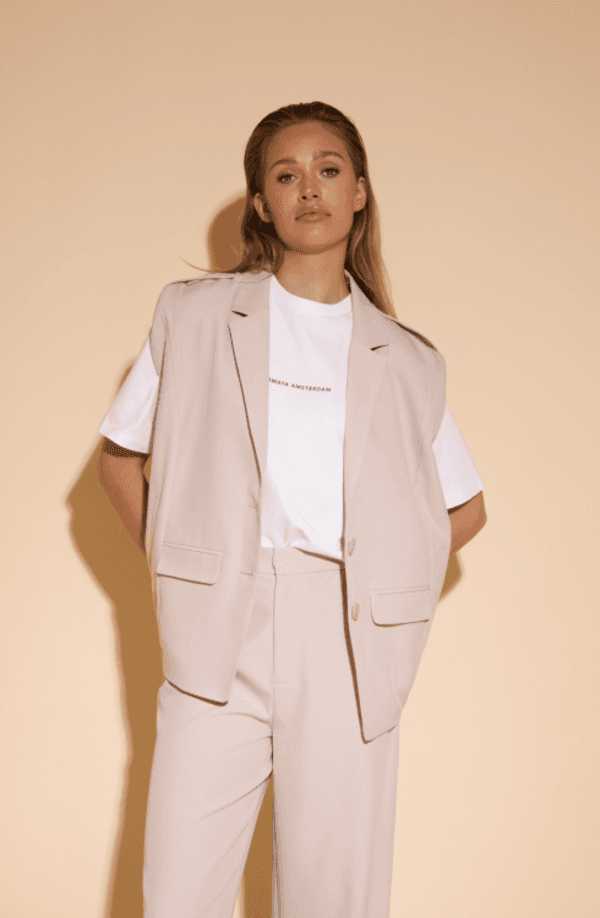 Amaya Amsterdam Silke Gilet - Off White