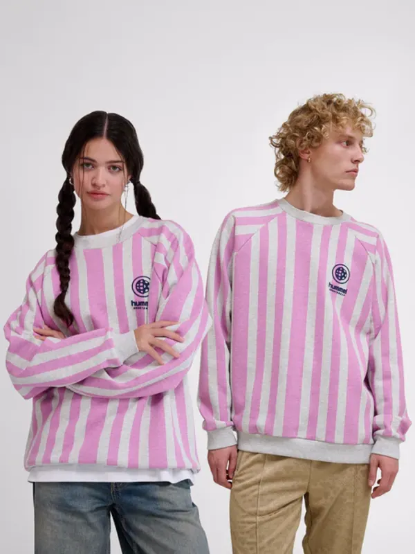 HUMMEL LOOSE CREWNECK SOCCER LOVE-PINK