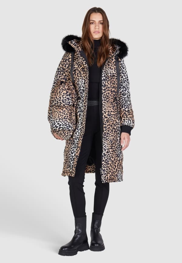 Marc Aurel camel varied Puffer jacket