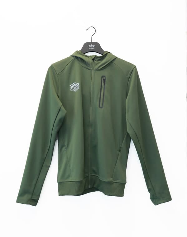 UMBRO PRO TRAINING FZ HOODIE-GREEN